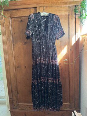 emmeline midi dress free people Emmeline Shoulder Tie Midi Dress (Women)